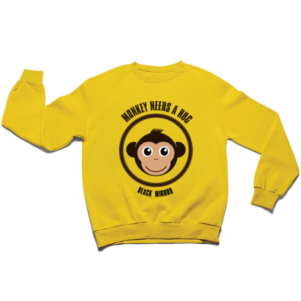 Black Mirror Monkey needs a hug sweater Thumbnail