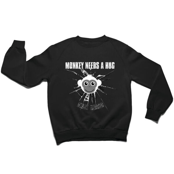 Black Mirror Monkey needs a hug sweater Thumbnail