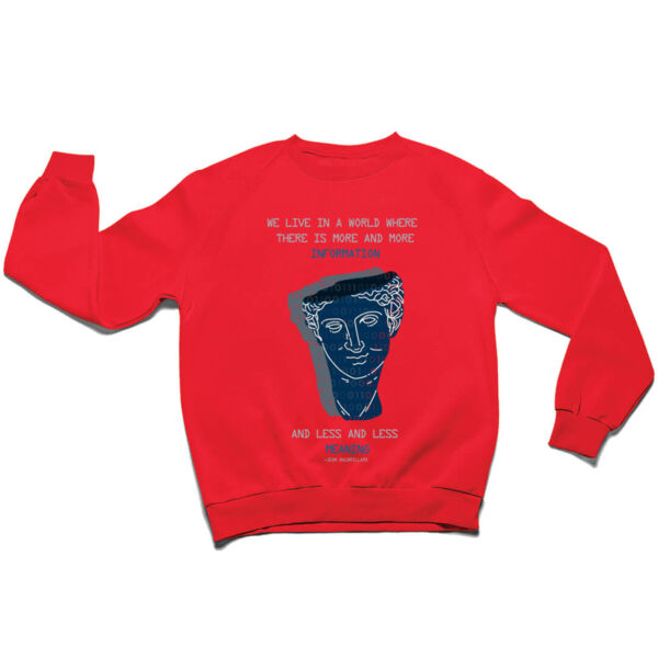 Jean Baudrillard quote sweater Thumbnail