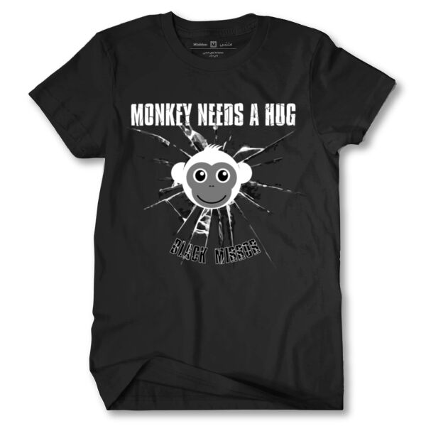 Black Mirror Monkey needs a hug T-shirt Thumbnail
