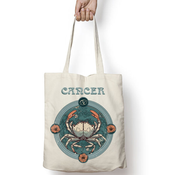 Cancer sign tote bag  Thumbnail
