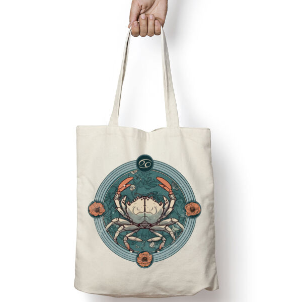 Cancer sign tote bag  Thumbnail