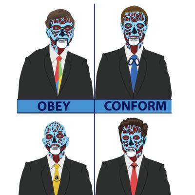 Obey Conform Consume Submit they live Inspired design Thumbnail